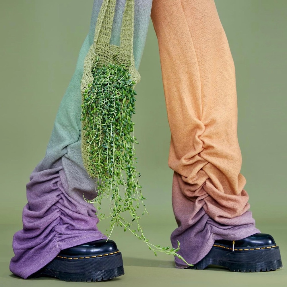 Jaded London Ombré Mix Patchwork Rucheed Joggers